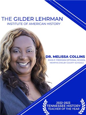 Dr. Collins Named 2022-23 Tennessee History Teacher of the Year